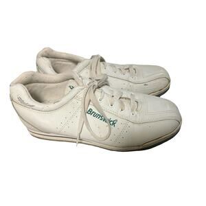 Vintage Brunswick Women's Size 8 Bowling Shoes White 1980s